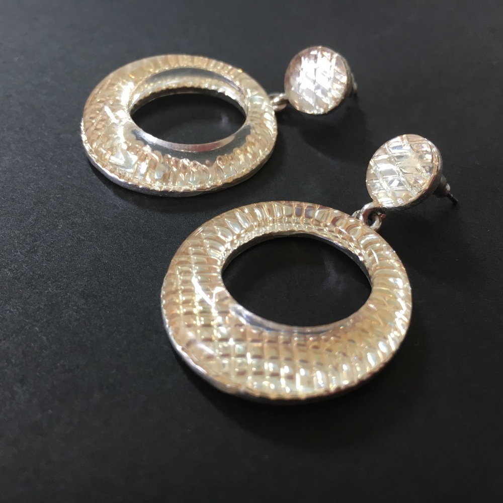 Hollywood Glam 50’s Style Glass Gold Door Knockers